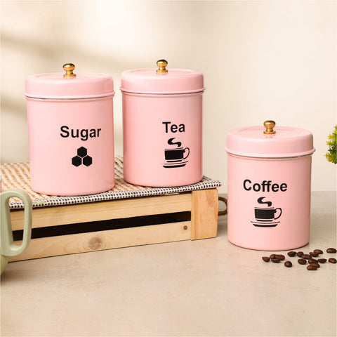 Dudki Quoted Round Canister set of 3