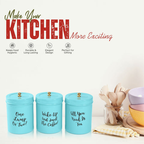 Dudki Stainless Steel Canister Set of 3