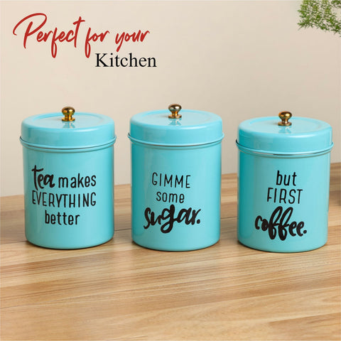 Dudki Stainless Steel Canister set of 3
