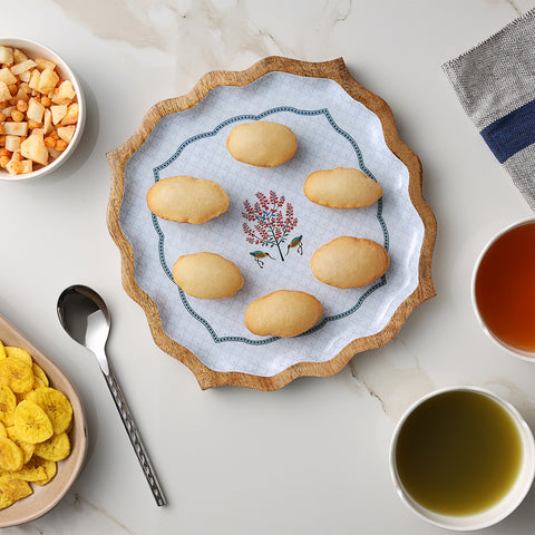 Dudki Handicraft Nazaara Wooden Serving Platter