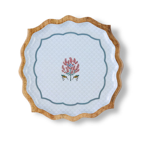 Dudki Handicraft Nazaara Wooden Serving Platter