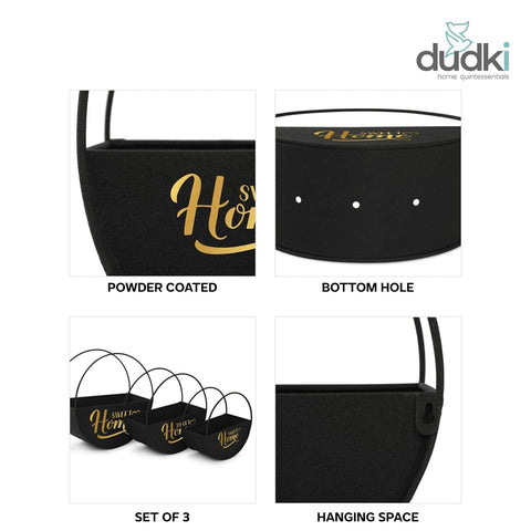 Dudki Sweet Homes Wall Planter Set of 3