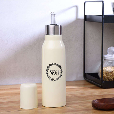 Dudki Stainless Steel Oil Dispenser 750 ml Ivory