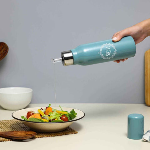 Dudki Stainless Steel Oil Dispenser 750 ml Moss Green